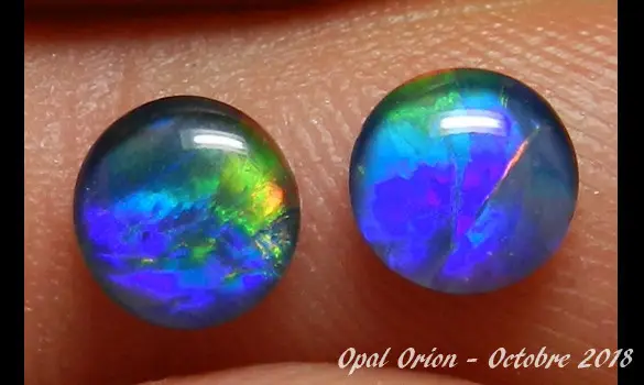 ROUND OPALS TRIPLET 6 mm AUSTRALIA