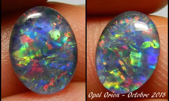 OVAL OPAL TRIPLET 10x8mm AUSTRALIA