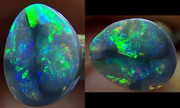 SOLID BLACK OPAL 0.80 CT AUSTRALIA