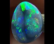 SOLID BLACK OPAL 0.80 CT AUSTRALIA