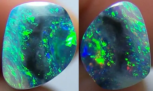 SOLID BLACK OPAL 0.80 CT AUSTRALIA
