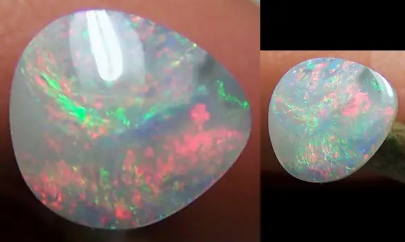SOLID WHITE OPAL 0.85 CT AUSTRALIA