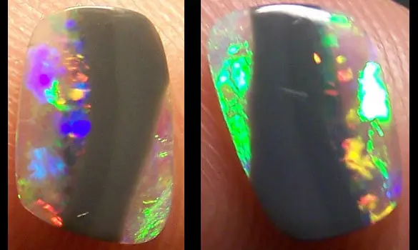 SOLID BLACK OPAL 0.45 CT AUSTRALIA