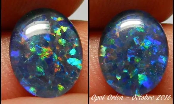 OVAL OPAL TRIPLET 10x8mm AUSTRALIA