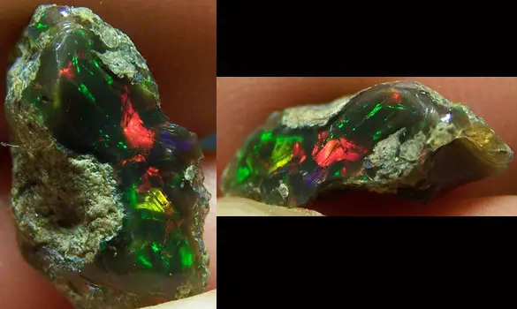 RARE OPALE NOIRE 4 CT WELO