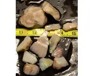 12 RUB 60 CT RED SOLID OPAL C.PEDY