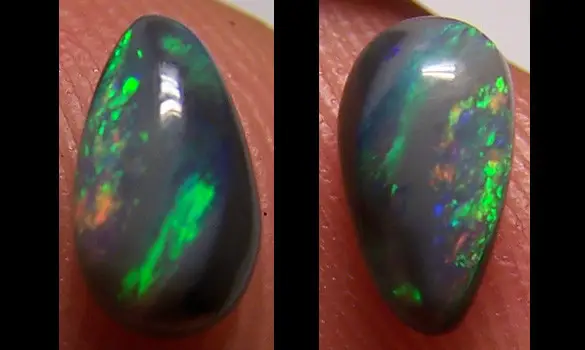 SOLID BLACK OPAL 0.65 CT AUSTRALIA