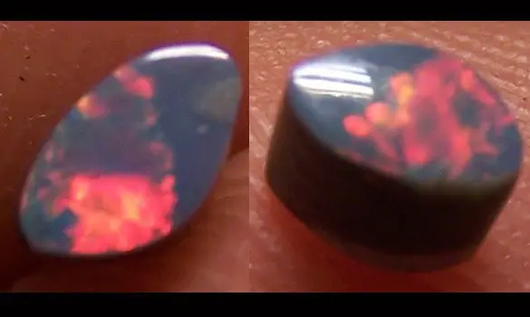 SOLID BLACK OPAL 0.45 CT AUSTRALIA