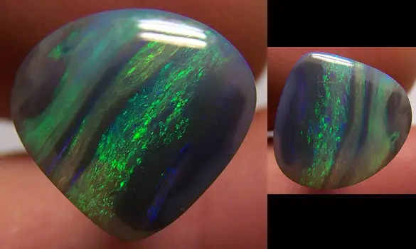 SOLID BLACK OPAL 3.50 CT L. RIDGE