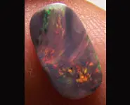 SOLID BLACK OPAL 0.80 CT L. RIDGE