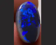 SOLID BLACK OPAL 4.90 CT HARLEQUIN