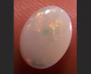 SOLID WHITE OPAL 0.75 CT C. PEDY