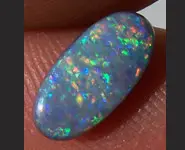 SOLID BLACK OPAL 0.95 CT AUSTRALIA