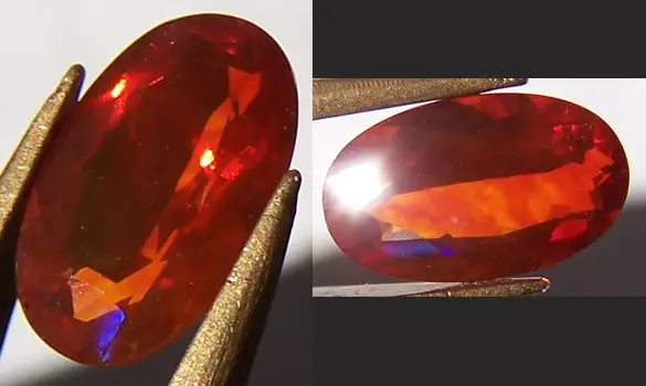 MEXICAN FACETED FIRE OPAL 1.45 CT