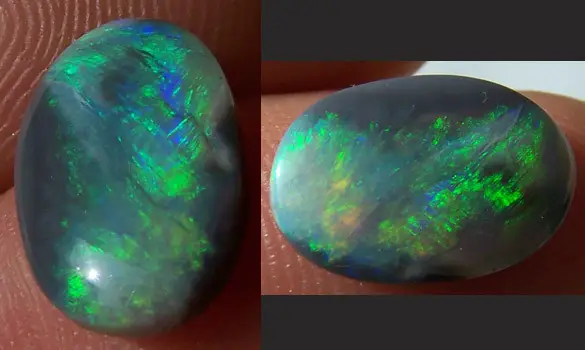 SOLID BLACK OPAL 3.25 CT L. RIDGE