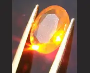 OPALE DE FEU FACETTEE 1.10 CT MEXIQUE